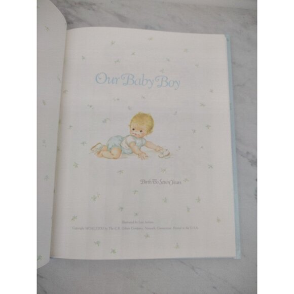 Our Baby Boy Vintage CR Gibson Birth To Seven Years Baby Photo Album 1981 Unused - Picture 4 of 12